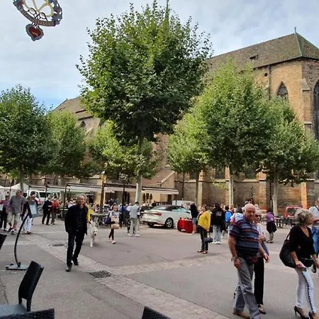 Le Red St Léon : Lit Queen Size * Wifi * Idéal Couple Apartamento Colmar